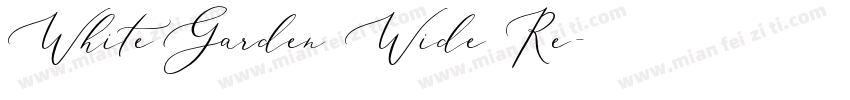 White Garden Wide Re字体转换